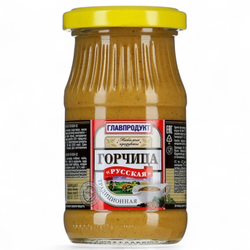 ГЛАВПРОДУКТ Горчица Русская ст/б 170гр