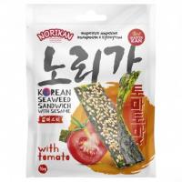 НОРИКАН морские водоросли СЭНДВИЧ с кунжутом и томатом 16гр