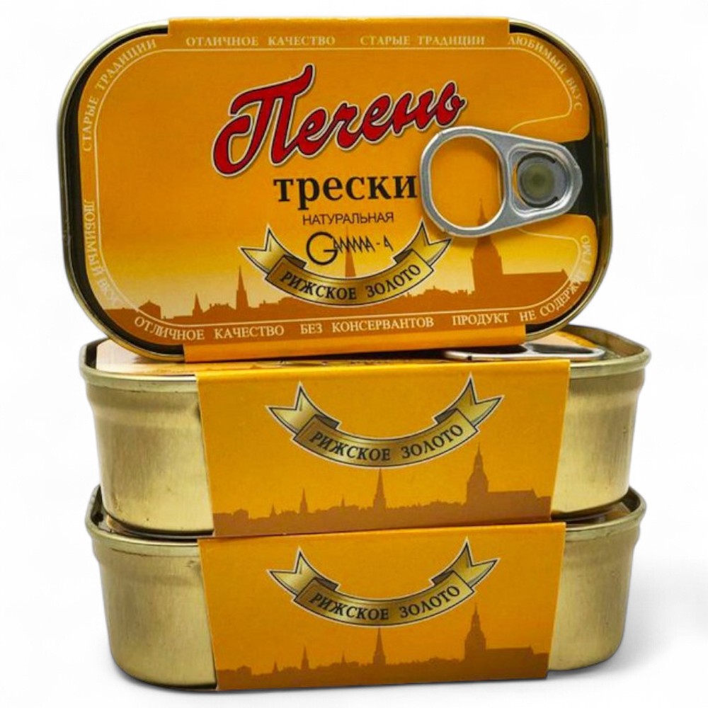 РИЖСКОЕ ЗОЛОТО Печень трески 115гр