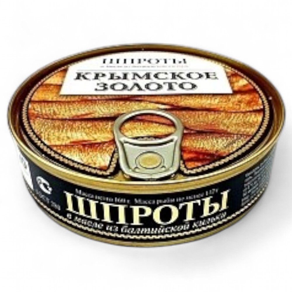 КРЫМСКОЕ ЗОЛОТО Шпроты из балт. кильки  в/м 175гр