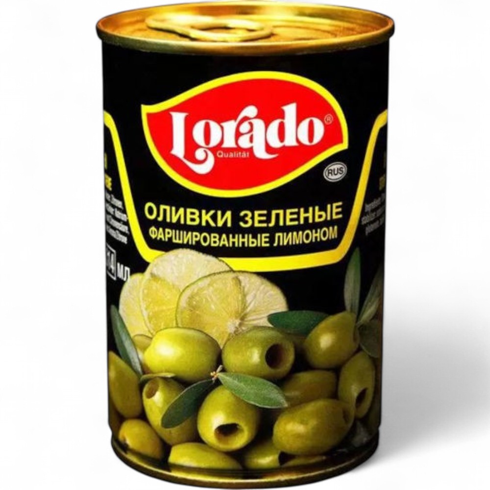 ЛОРАДО Оливки зеленые фаршир.лимоном ж/б 314мл