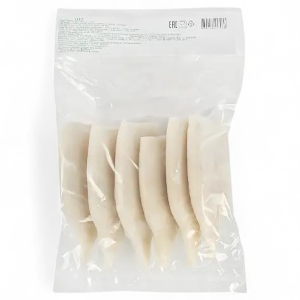 Кальмар командорский тушка без плавника (филе) очищенный в/у 600 гр