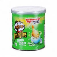 ПРИНГЛС Чипсы 40гр Сметана/Лук 