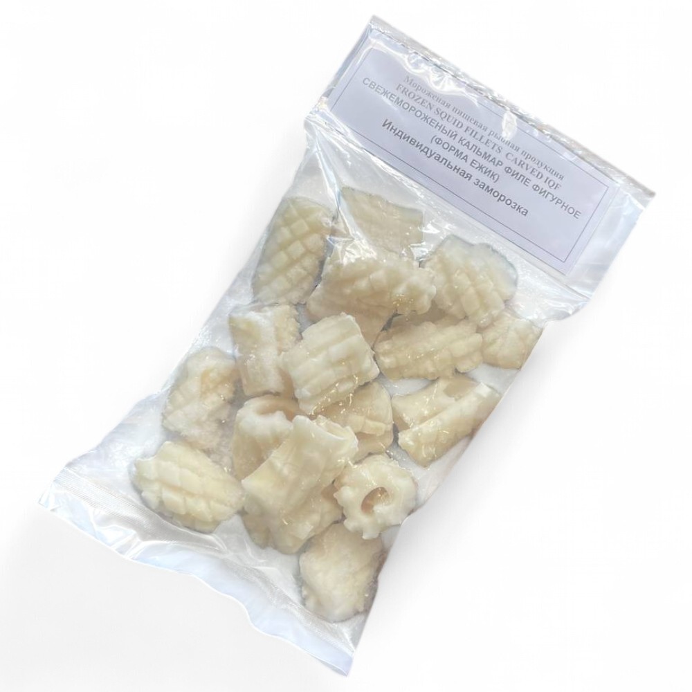 Кальмар филе фигурное Ежик вес