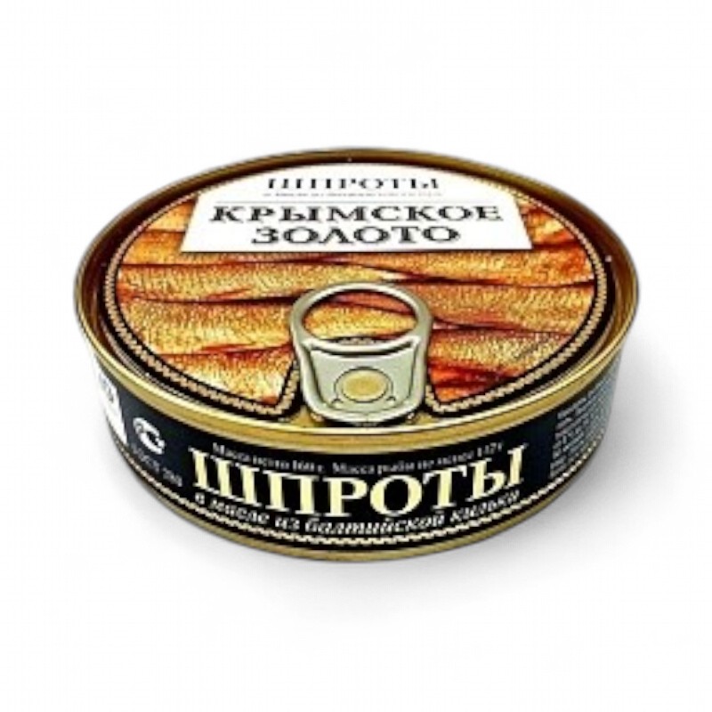 КРЫМСКОЕ ЗОЛОТО Шпроты из балт. кильки  в/м 175гр