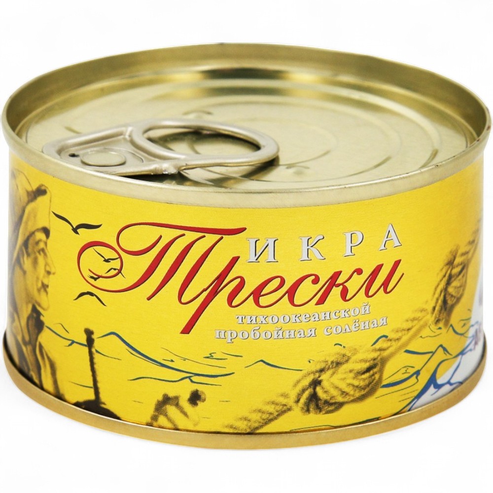 Икра трески деликатесная соленая (Виктория) 130г ж/б