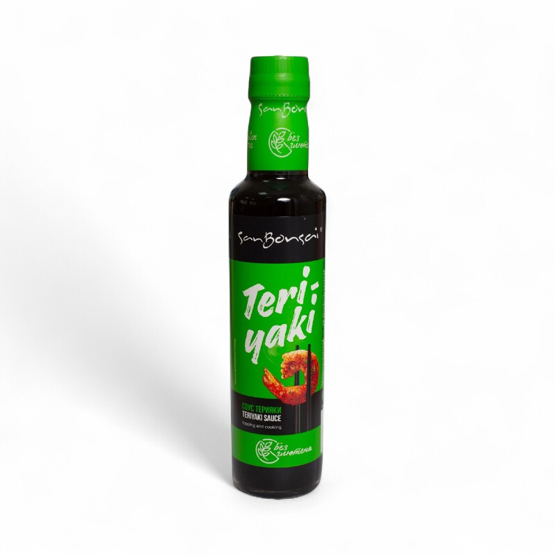 САНБОНСАЙ Соевый соус SanBonsai Терияки БЕЗ ГЛЮТЕНА с/б 300 гр