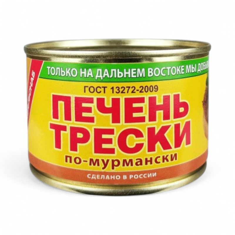 ПРИМРЫБСНАБ Печень трески по мурмански №6 ж/б 240гр