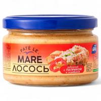 Паштет из филе рыб с лососем и паприкой "Рубленный лосось с паприкой и скумбрией" 180гр 1/6 ББ 24109