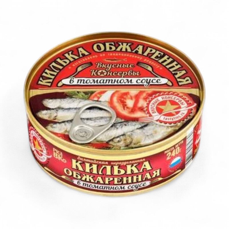 ВКУСНЫЕ КОНСЕРВЫ Килька балтийск. обж. в т/с КЛЮЧ 240гр