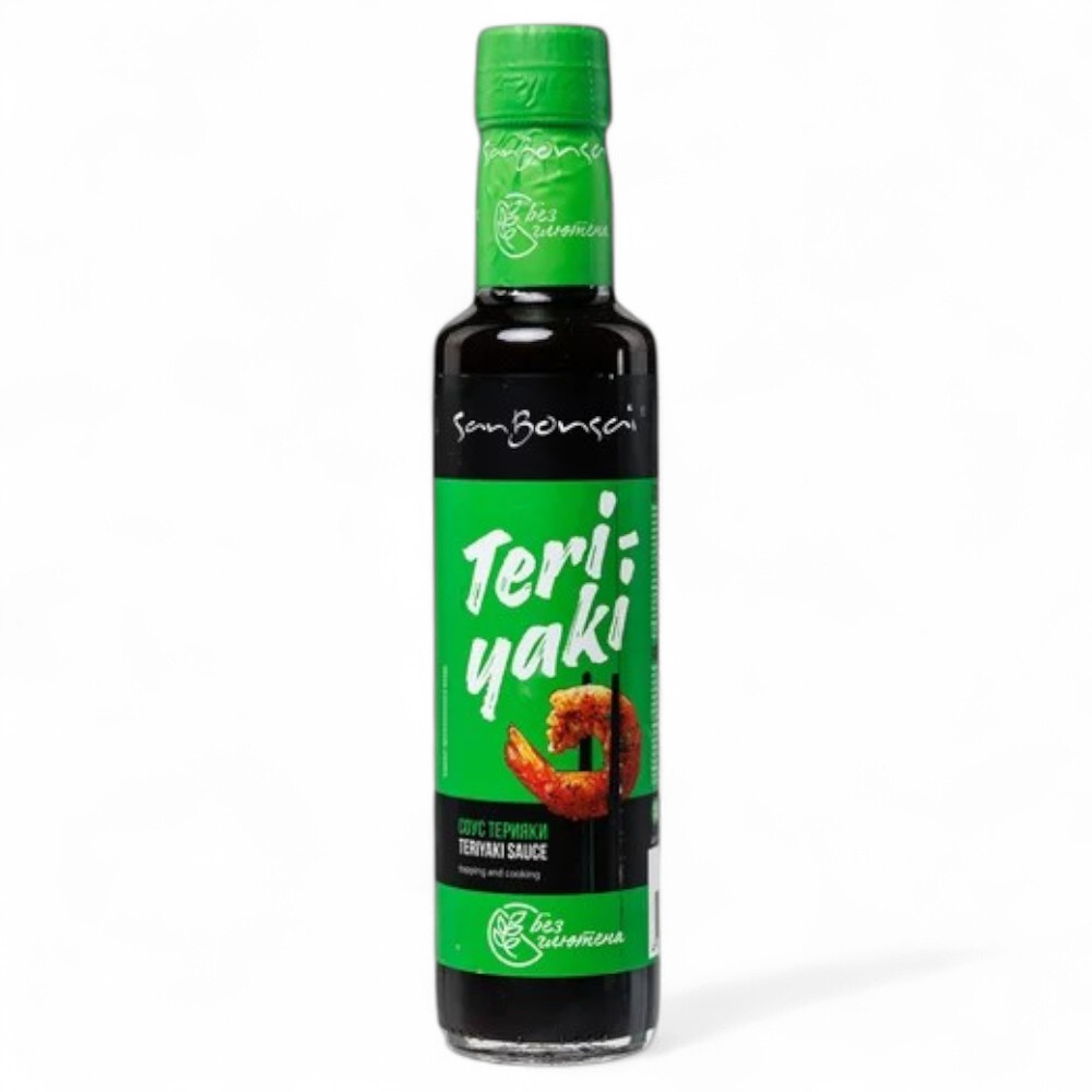 САНБОНСАЙ Соевый соус SanBonsai Терияки БЕЗ ГЛЮТЕНА с/б 300 гр