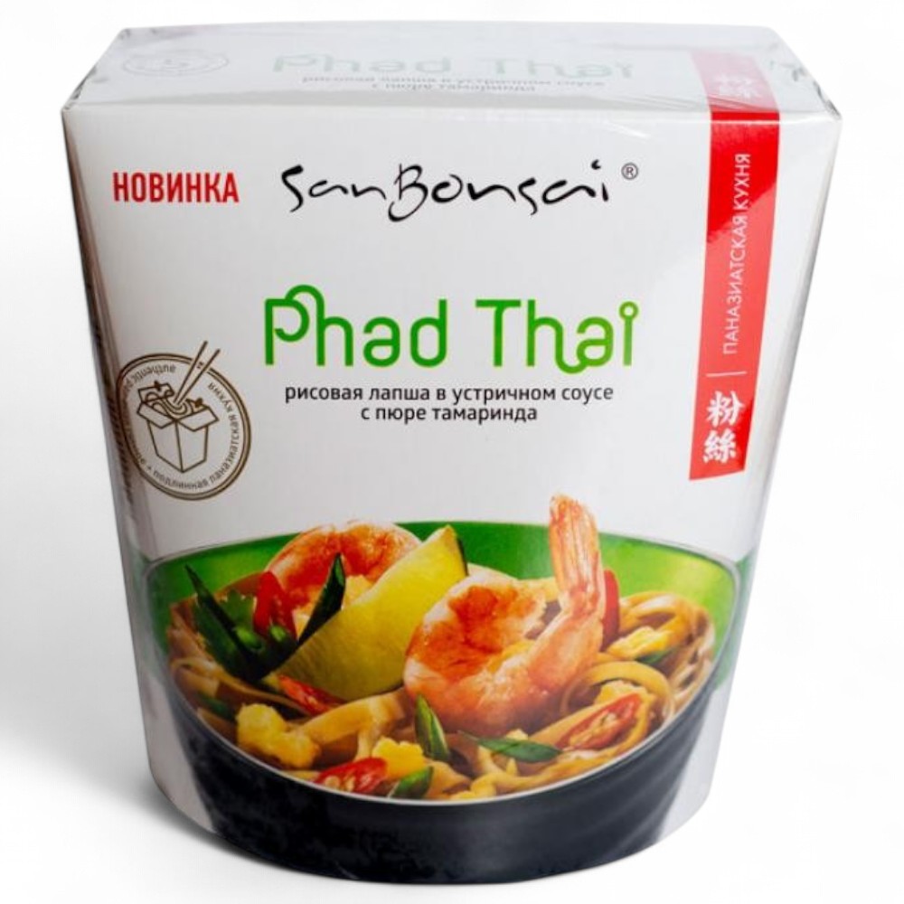 САНБОНСАЙ Ланчбокс ПадТай лапша рис.в устр.соусе с пюре тамаринда 123гр