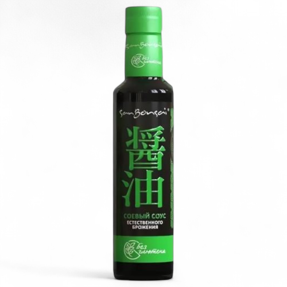 САНБОНСАЙ Соевый соус SanBonsai ест. брожения БЕЗ ГЛЮТЕНА с/б 250 гр
