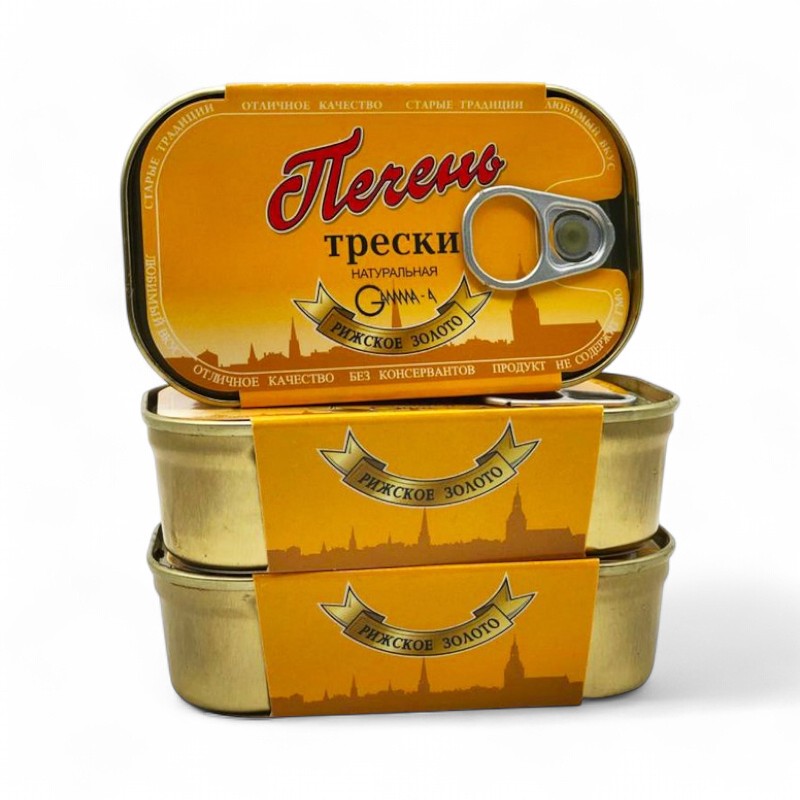 РИЖСКОЕ ЗОЛОТО Печень трески 115гр
