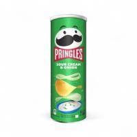 ПРИНГЛС Чипсы 110гр Сметана и Лук Sour Cream&Onion 