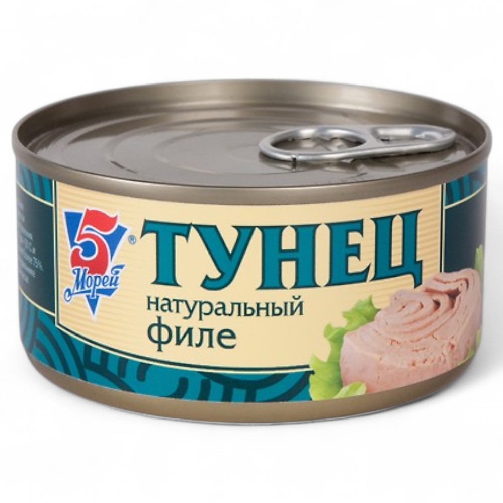 Тунец филе натур. в с/с 185г. 5М