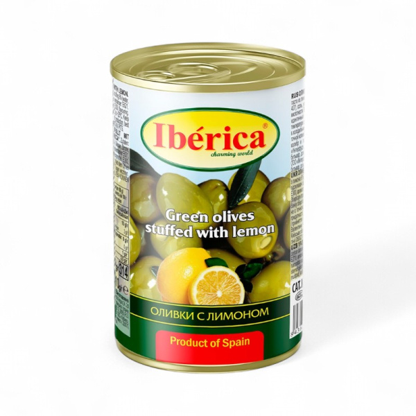 ИБЕРИКА оливки с лимоном ж/б 300гр