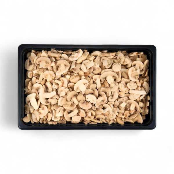 Грибы шампиньоны резанные 1/10 кг