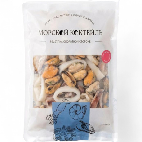 Морской коктейль, фас. 0,5кг (кор. 10кг) 0,5х20шт