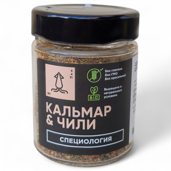 Кальмар и чили  (Банка 80 г.)