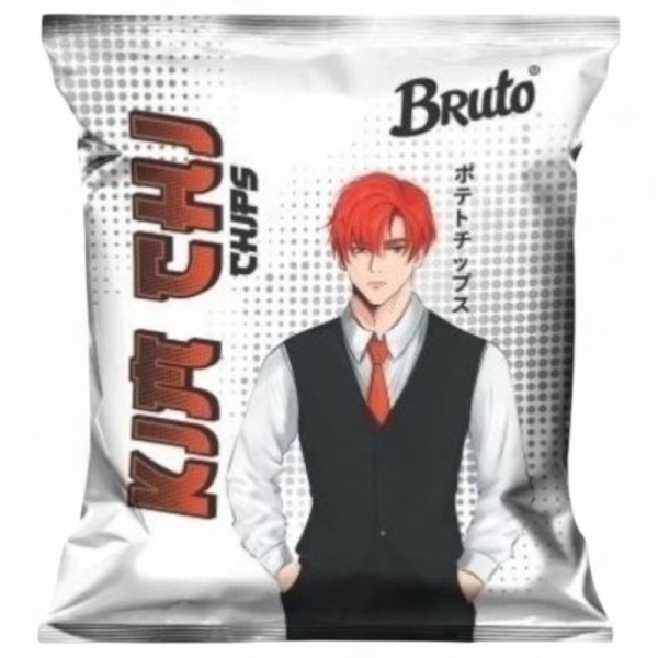 БРУТО Чипсы 100гр АЗИЯ Классика Кимчи 1уп