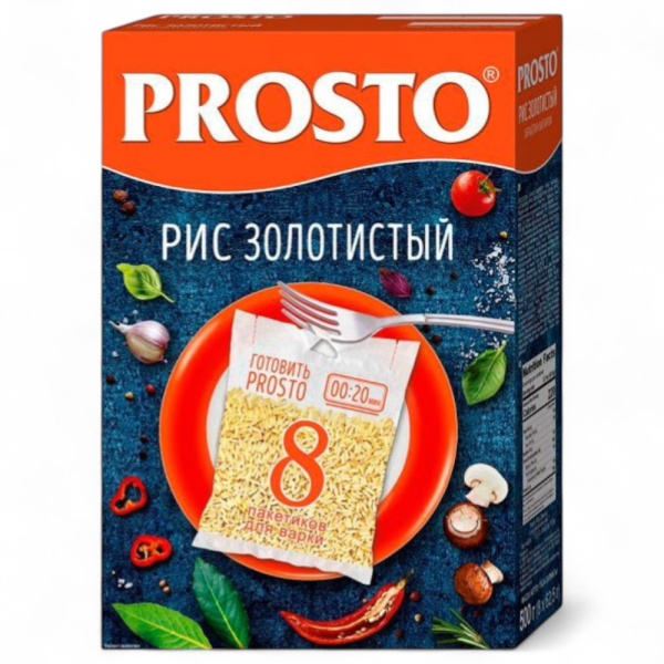 PROSTO Рис Золотистый 500гр