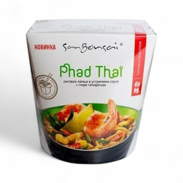 САНБОНСАЙ Ланчбокс ПадТай лапша рис.в устр.соусе с пюре тамаринда 123гр