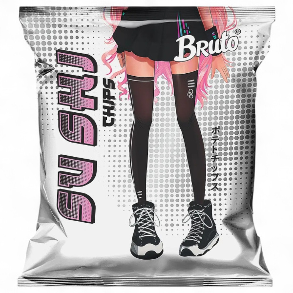 БРУТО Чипсы 100гр АЗИЯ Классика Суши с креветкой 1уп