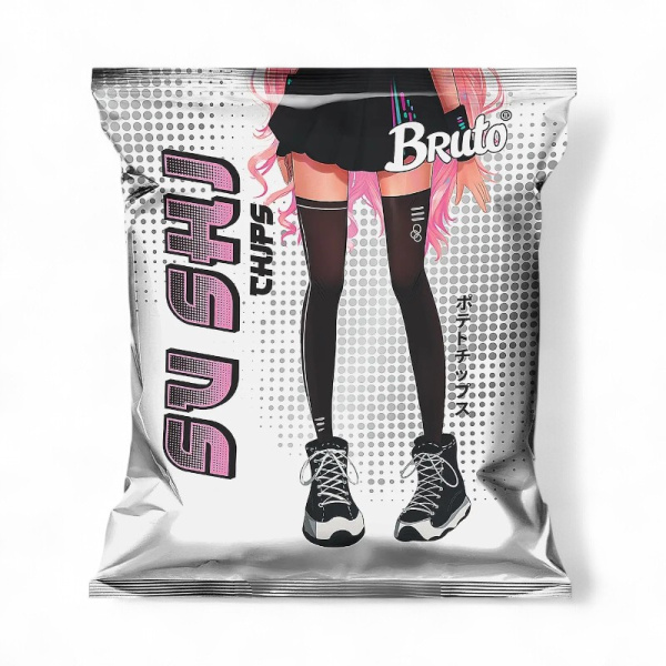 БРУТО Чипсы 100гр АЗИЯ Классика Суши с креветкой 1уп