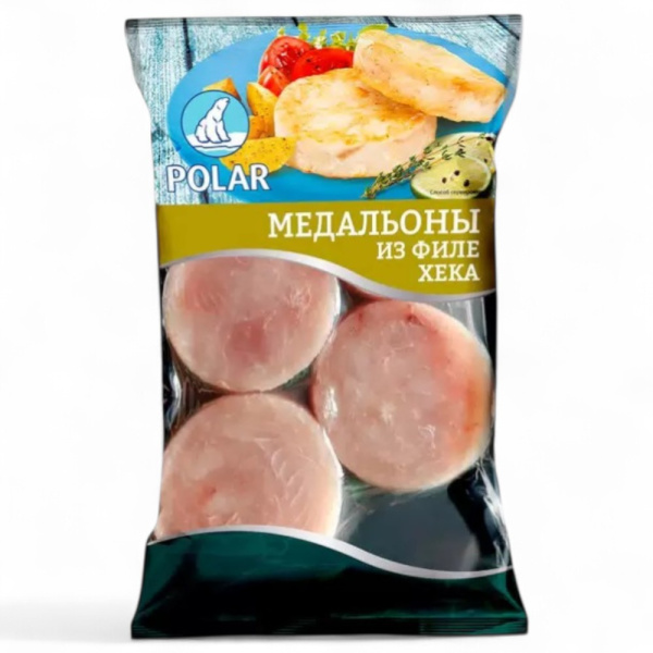 Медальоны из филе хека  400гр
