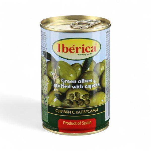 ИБЕРИКА оливки с каперсами ж/б 300гр