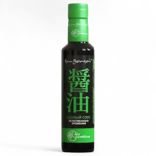 САНБОНСАЙ Соевый соус SanBonsai ест. брожения БЕЗ ГЛЮТЕНА с/б 250 гр